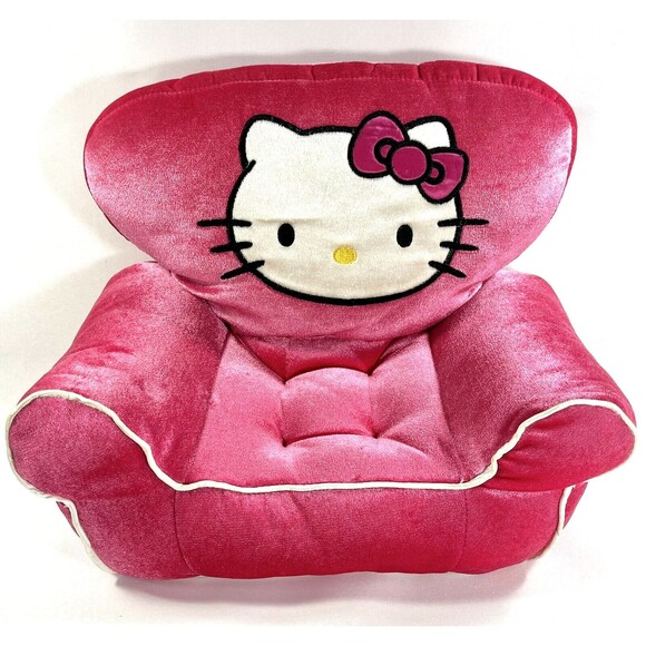 Build a Bear Hello Kitty Chair Plush Pink Couch Sanrio Pillow Doll Furniture Toy - Picture 1 of 11